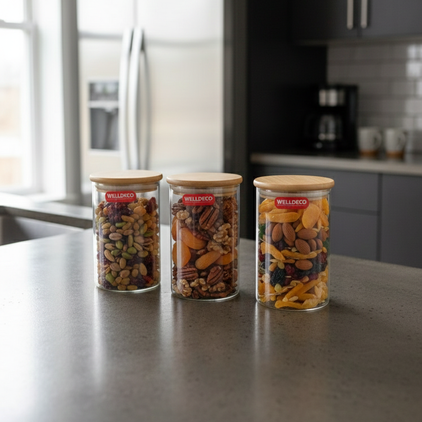 PureSeal Glass Canister Trio