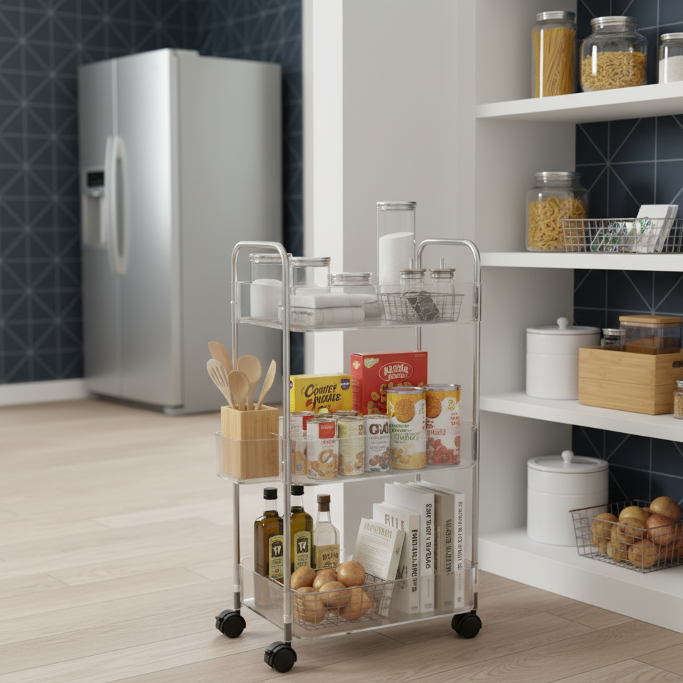 ClearMove 3-Tier Storage Cart