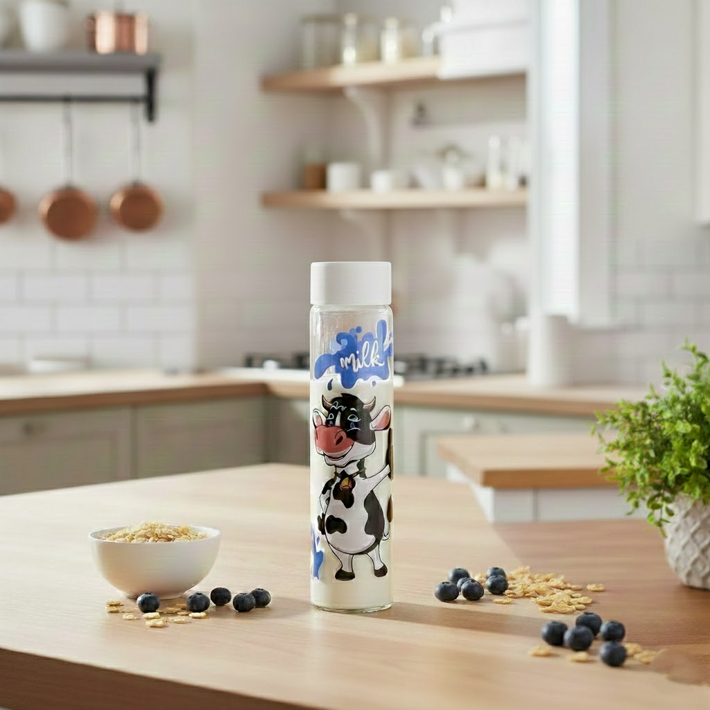 Printed Large Glass Bottle 820ML (1724) by Limon