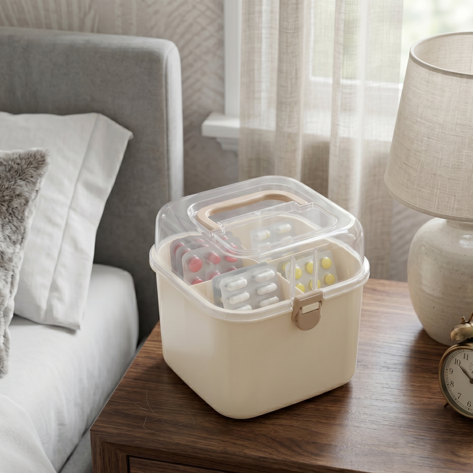 Sunrise Portable Medicine Box - Square