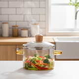 Distinctive Borosilicate GlassPot with Handles (1800ml)