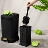 EdgeClean Rectangle Dustbin & Brush Set (1923) by Limon