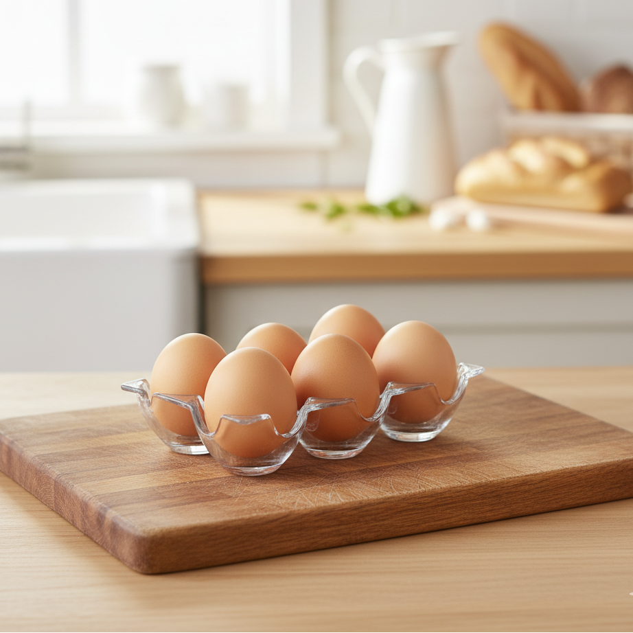 6-Grid Acrylic Eggs Storage (1832) by Limon