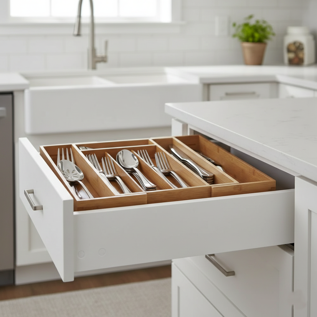 SmartSpace Expandable Bamboo Organizer