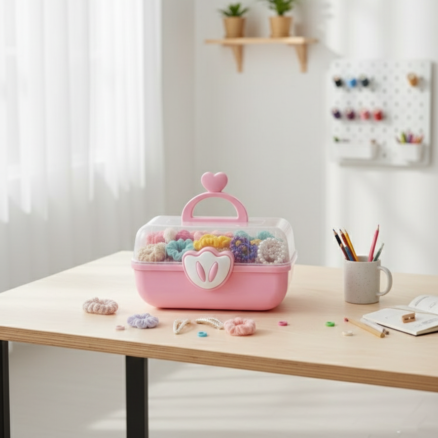CuteHeart Kids Multi-Layer Storage Box