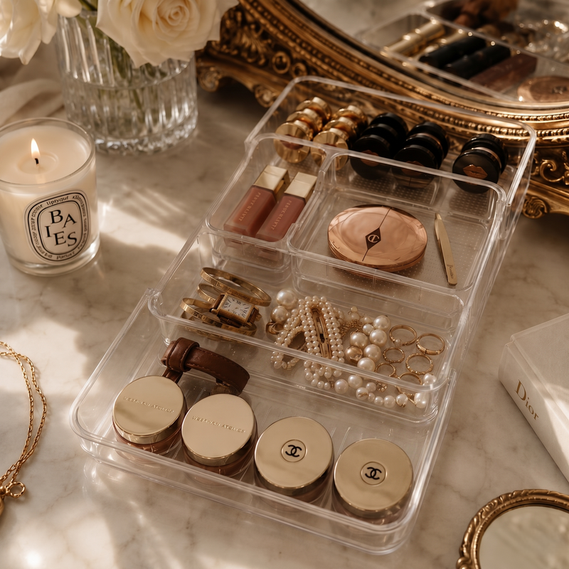 ClearView Pull-Out Organizer Tray
