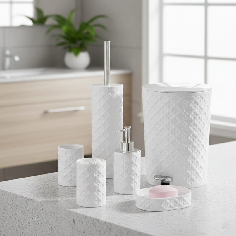 Floral Series 6-Piece Bathroom Set (1760) by Limon