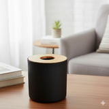 WoodAura Round Tissue Box (2370) by Limon