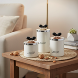Crown & Bow Collection Storage Jars (Set of 3)