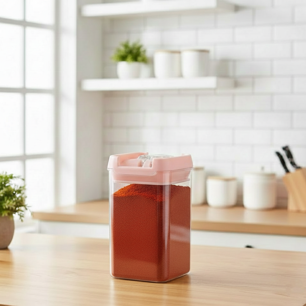 Multi-Use Square Airtight Jar 400ML (1744) by Limon