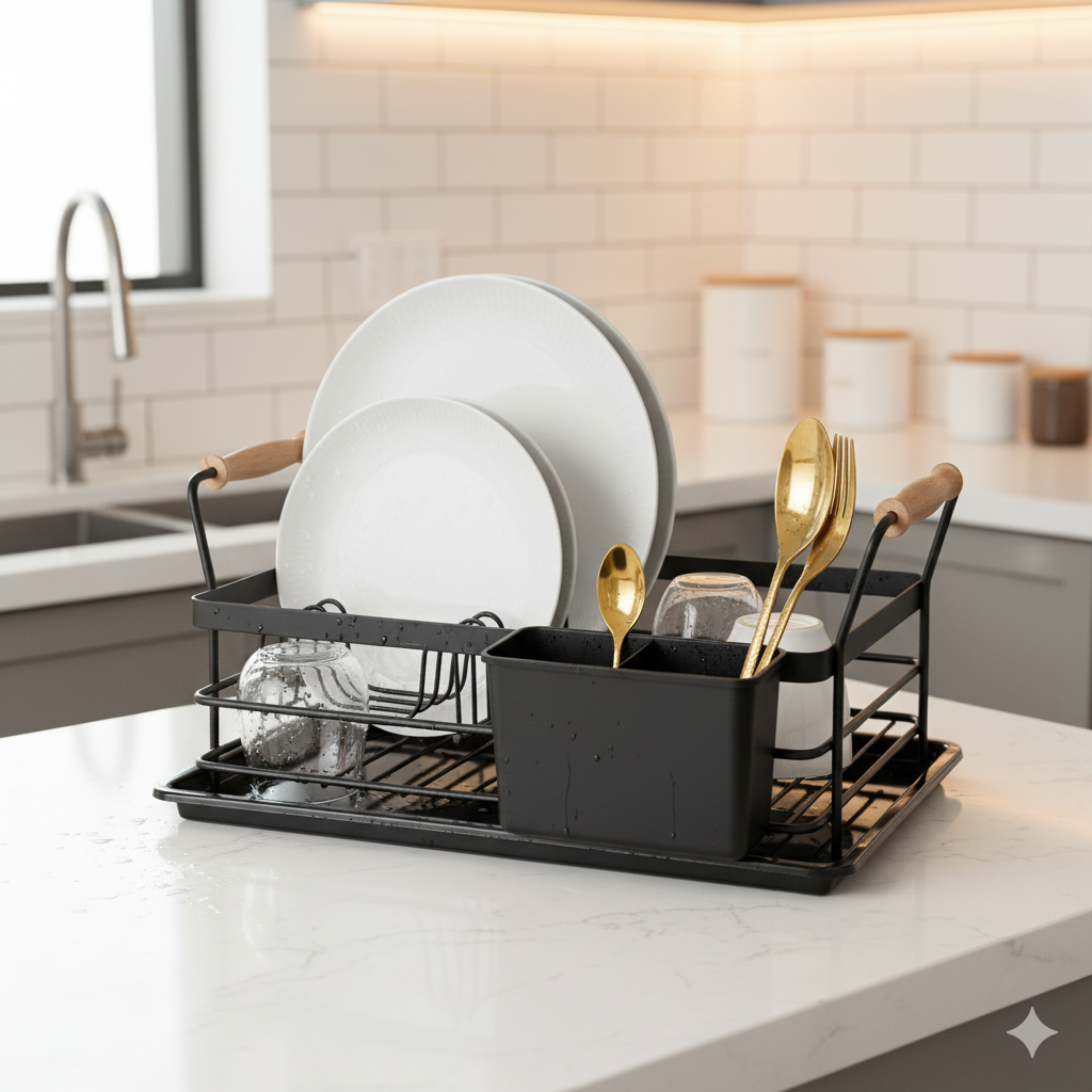 Compact Dish Rack with Handles (2080) By Limon