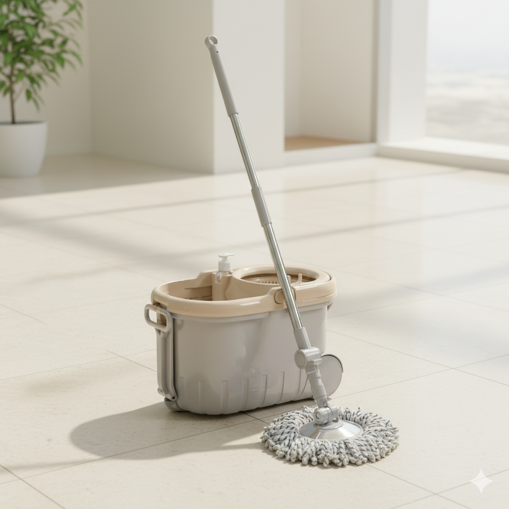 Walkable Spin Mop with Pedal, Handle & Wheel (2022) By Limon