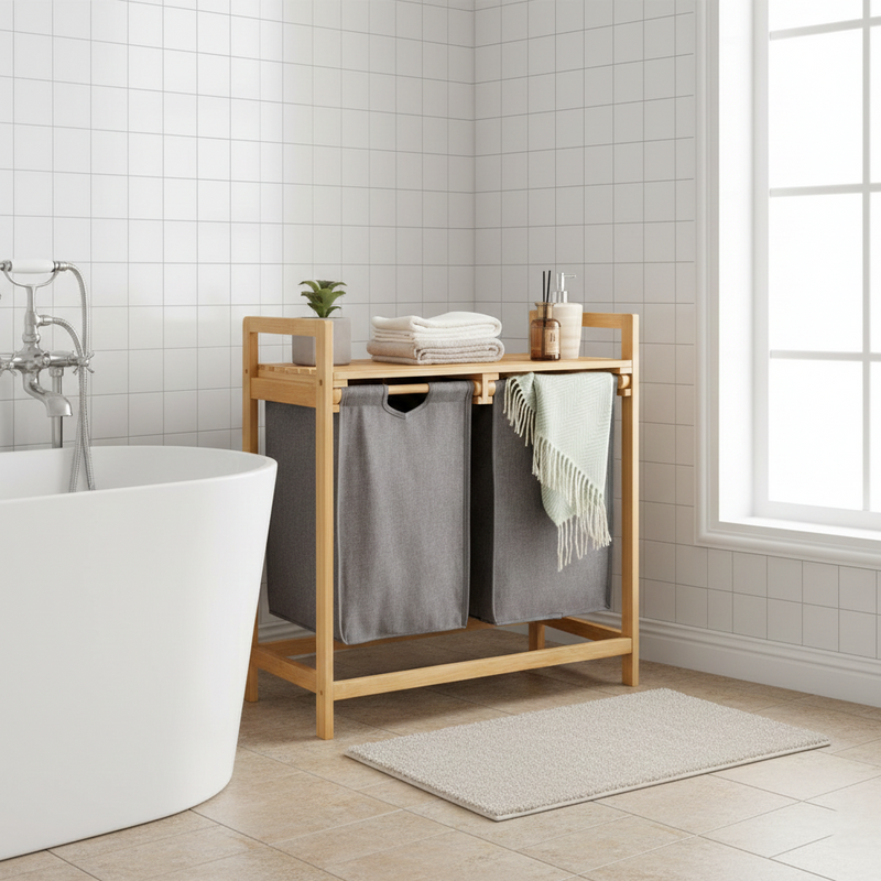 TwinSort Bamboo Breeze Laundry Organizer