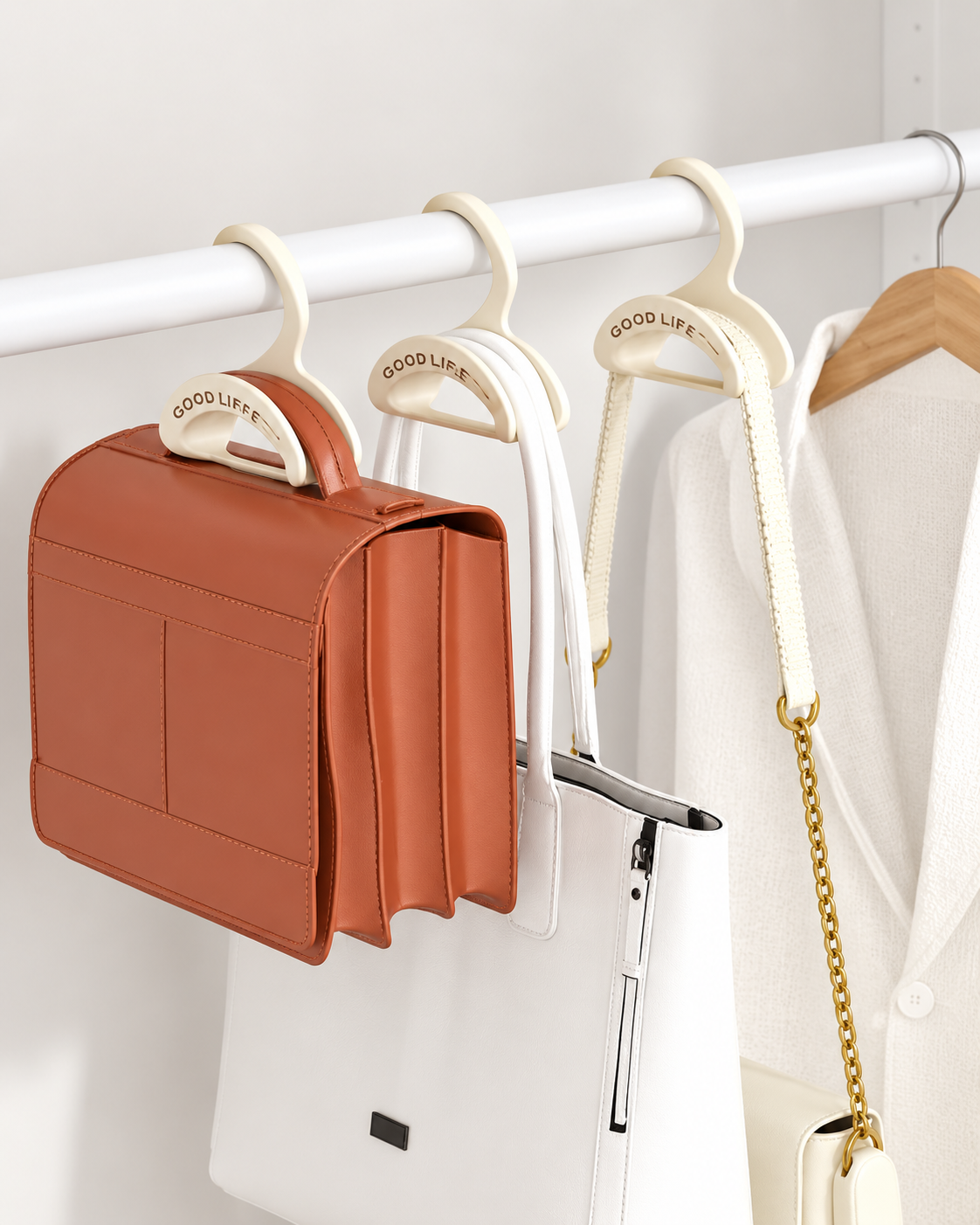 Handbag Hanger Hook for Closet Rod Storage