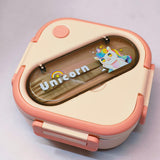 SnackPals Lunch Keeper - Kids Lunch Box with Reusable Spoon & Fork