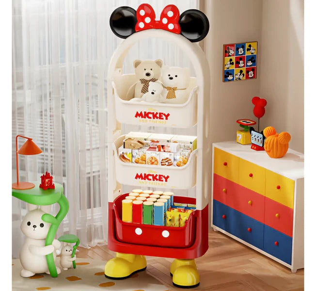 Kids’ Open-Basket Toy & Book Organizer – 3-Tier