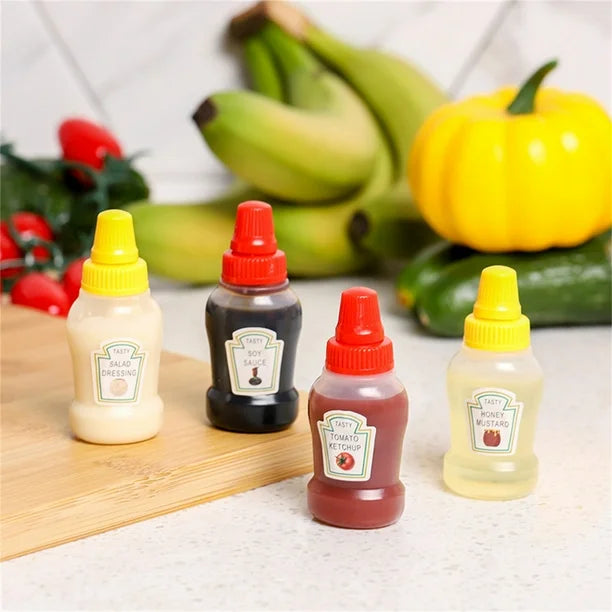 Mini Plastic Squeeze Sauce Bottles