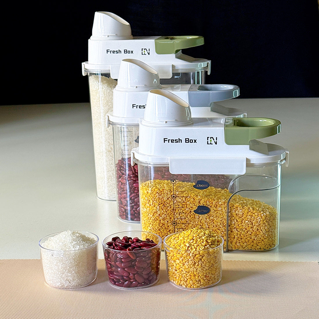 Modular Airtight Stackable Food Storage Container – All-In-One Store
