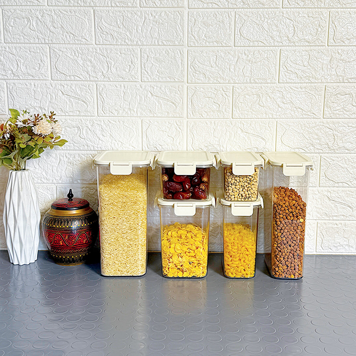 MoistureLock Multi-Shape Storage Canisters – Airtight & Space-Saving