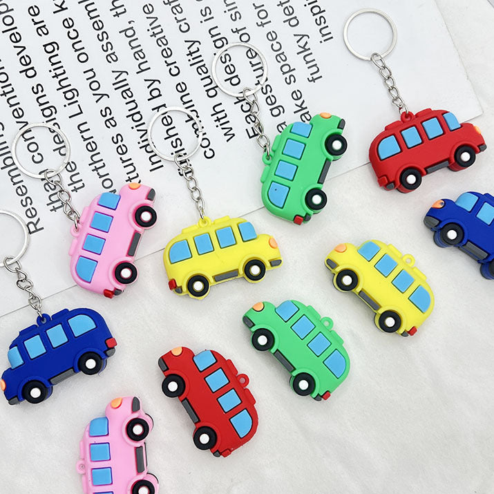 3D Mini School Bus Keychain