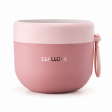 Portable Breakfast Bowl with Seal Lock Lid & Attached Spoon