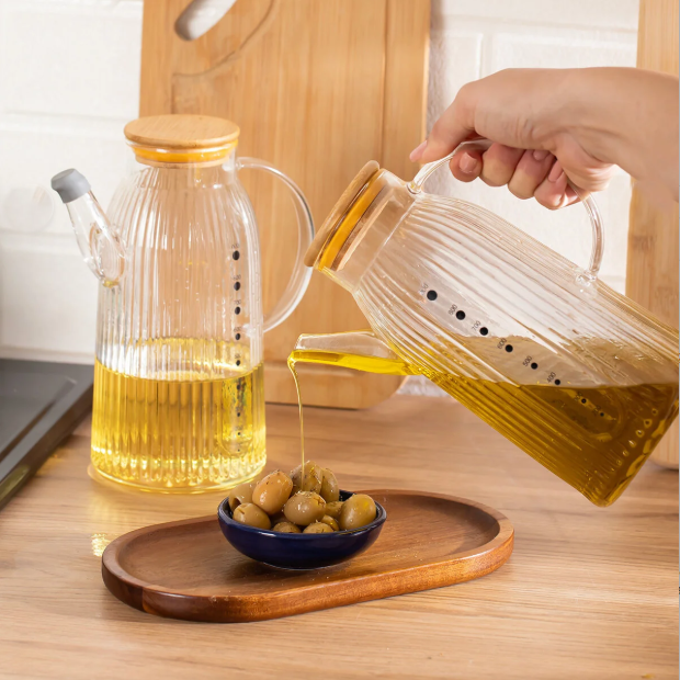 1000ml EcoFlow Borosilicate Oil & Vinegar Cruet (1141)