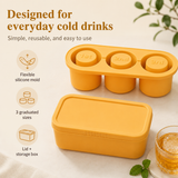 Silicone Ice Cube Tray – 3 Pcs Hollow Cylinder Molds for Tumblers