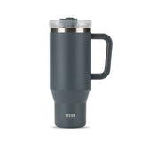 TYESO® Mega-Capacity Sill-Proof Stainless Steel Tumbler with Straw & Cleaning Brush (1200ml) (TS-8868)