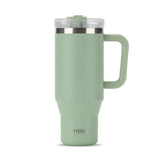 TYESO® Mega-Capacity Sill-Proof Stainless Steel Tumbler with Straw & Cleaning Brush (1200ml) (TS-8868)