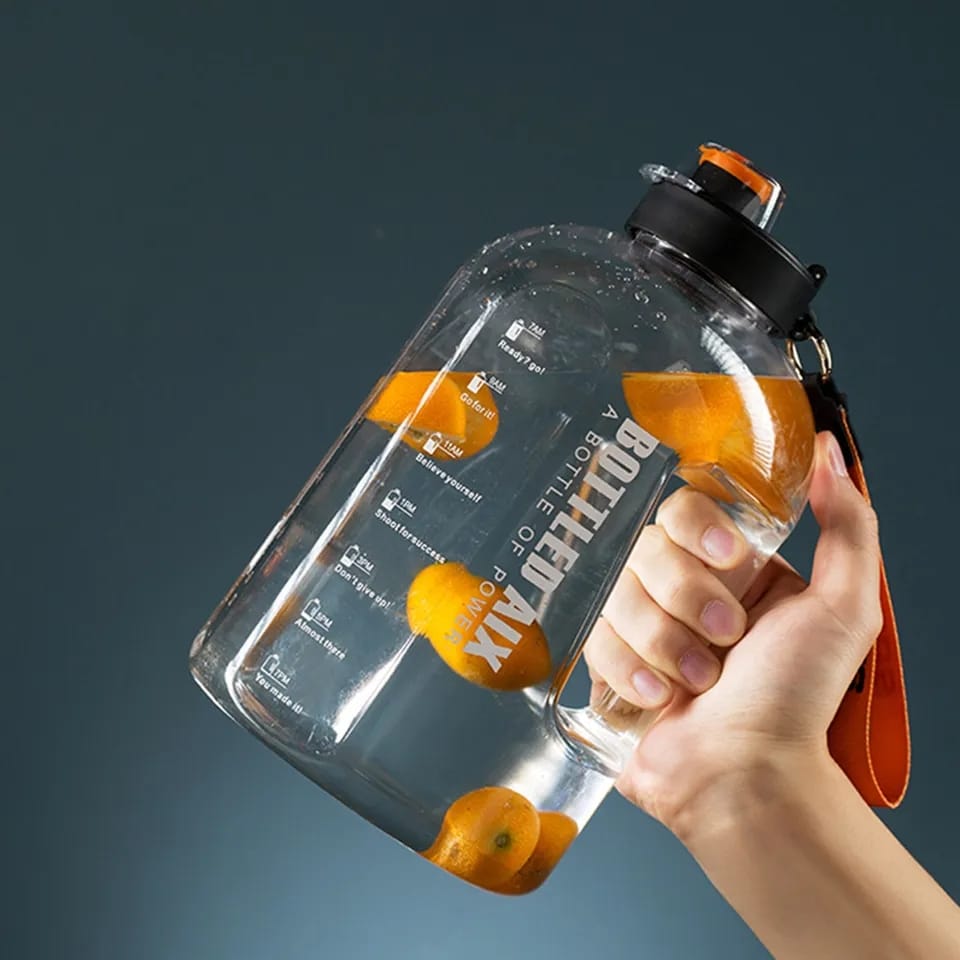 2200ml Water Bottle with Handle Strap