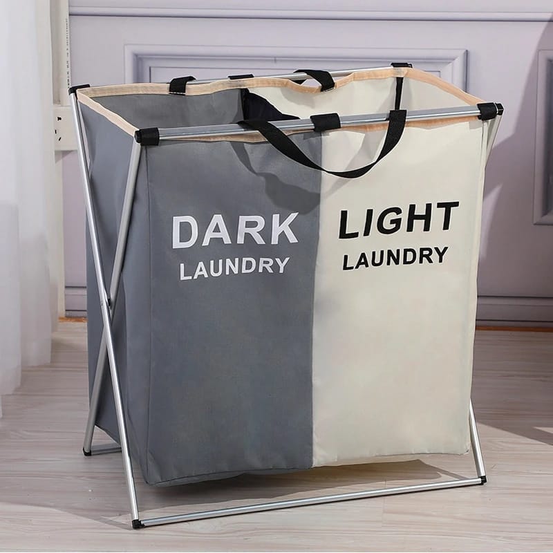 Dual Grid Laundry Bin