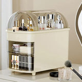 Stylish & Functional Double-Sided Dome-Top Cosmetic Organizer