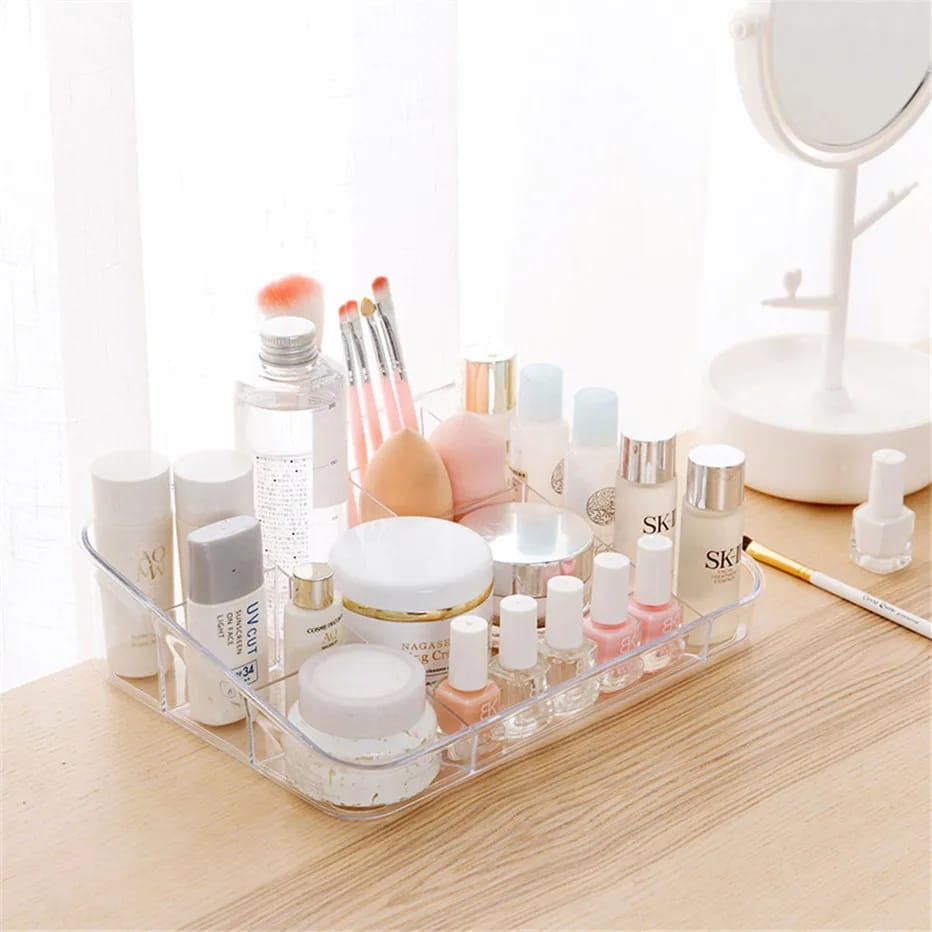 Multi Use Transparent Storage Tray