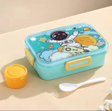 SnackTime Adventure Lunch Box with Spoon and Sauce Bowl
