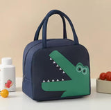 Charming Animals Insulated Lunch Bags (Canvas Material) – Kids' School & Travel Buddy