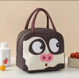 Charming Animals Insulated Lunch Bags (Canvas Material) – Kids' School & Travel Buddy