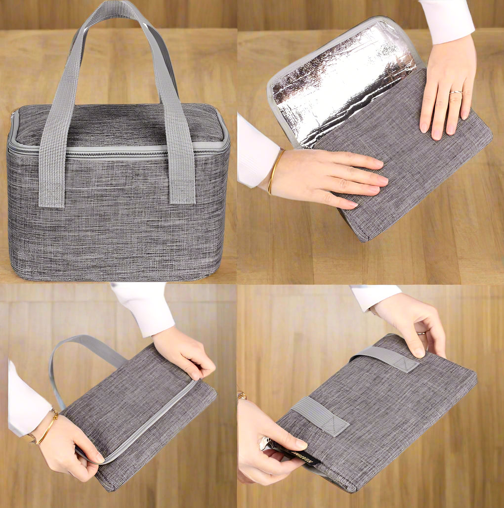 Spacious Insulated Lunch Bag with Handles – Your Go-To Work & Travel Companion
