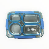 Spill-Free Partition Seal Stainless Steel (SUS304) Bento – With Pair of Tableware & Sauce Bowl (2560)