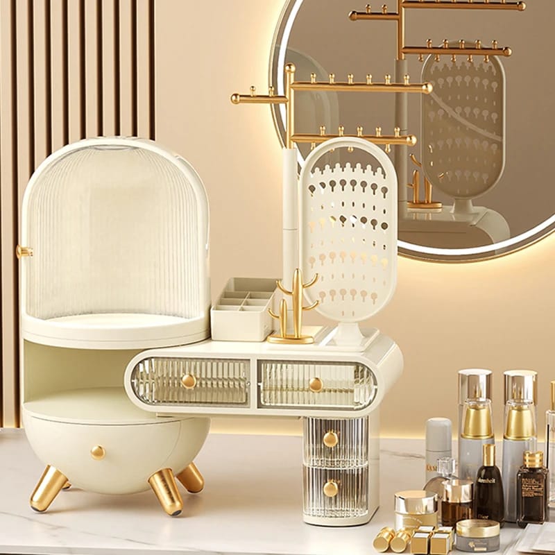 Countertop portable cosmetic organizer