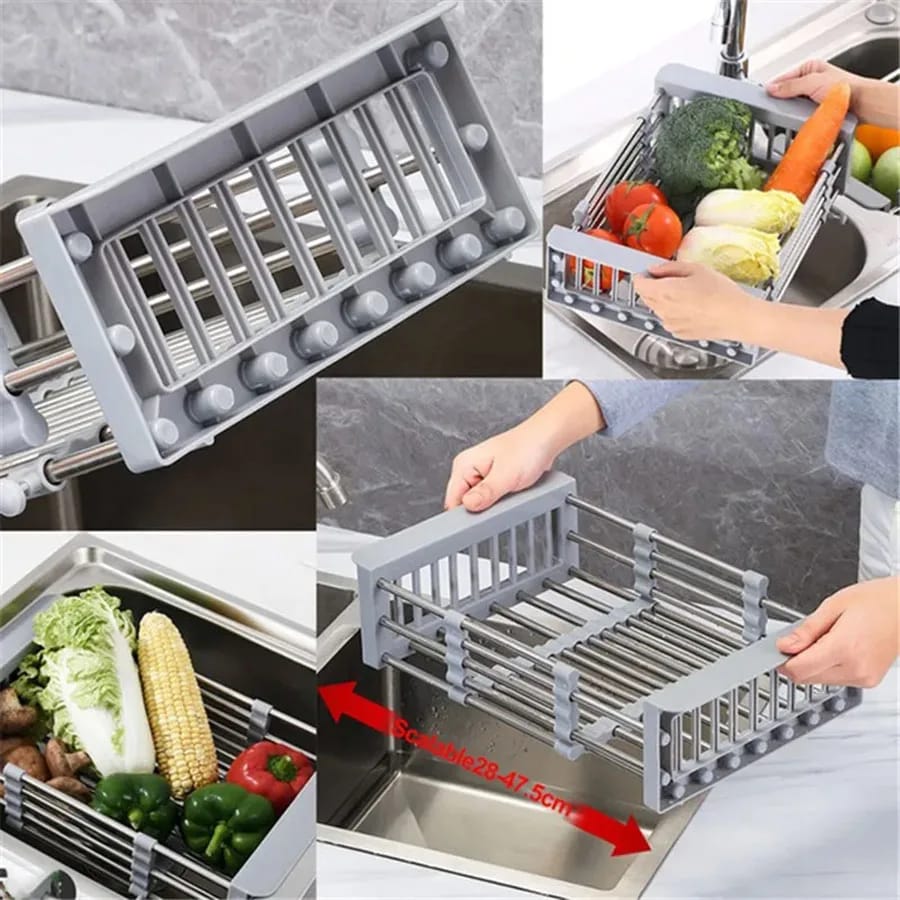 Adjustable Stainless Steel Drain Rack