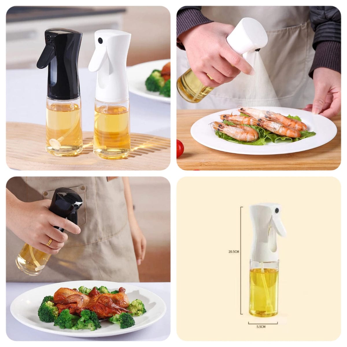 5-Piece Spice Set & Spray Oil Bottle