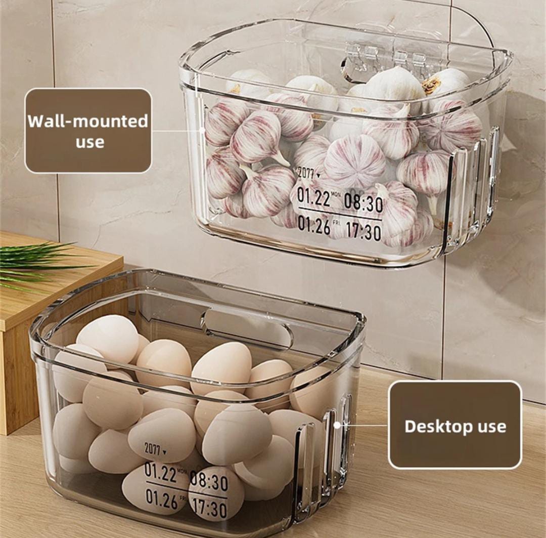 Kitchen wall storage rack
