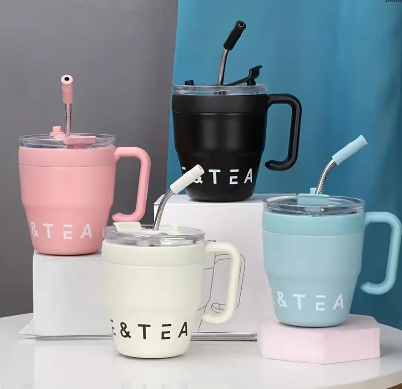 480 ml coffee cup with straw
