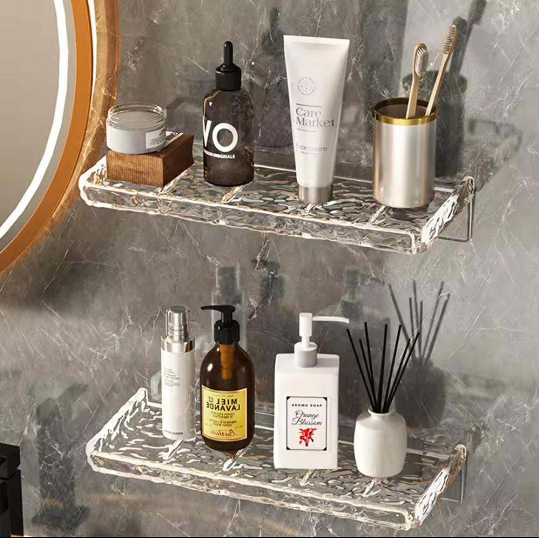 Luxury Acrylic Bathroom Shelf – All-In-One Store