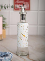 Glass Marble Oil/Vinegar Dispenser Bottle