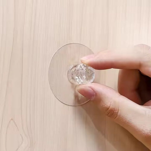 Multipurpose Crystal Knob Suction Hook - Pack of 3