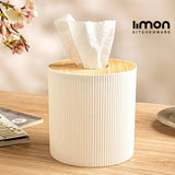 WoodAura Round Tissue Box (2370) by Limon