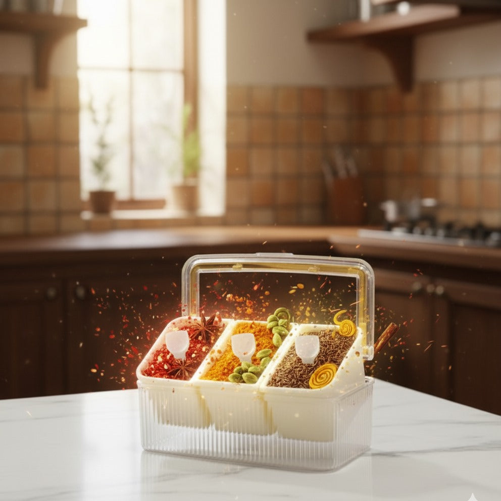 TriServe Spice Organizer & Server Set