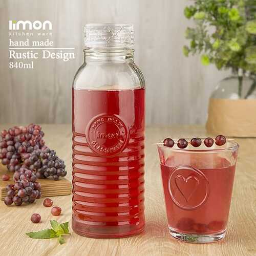 Rustic Charm Glass Bottle by Limon