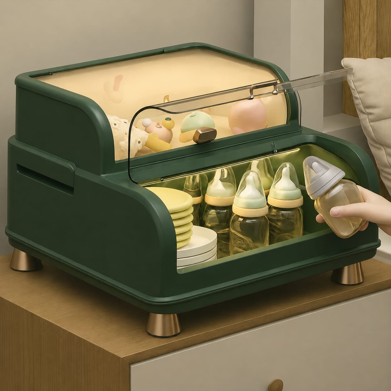 Double Lid Bottle Organizer